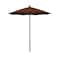 California Umbrella 7.5' Black Aluminum Market Patio Umbrella, Olefin Terracotta 194061334799 - alternate 1